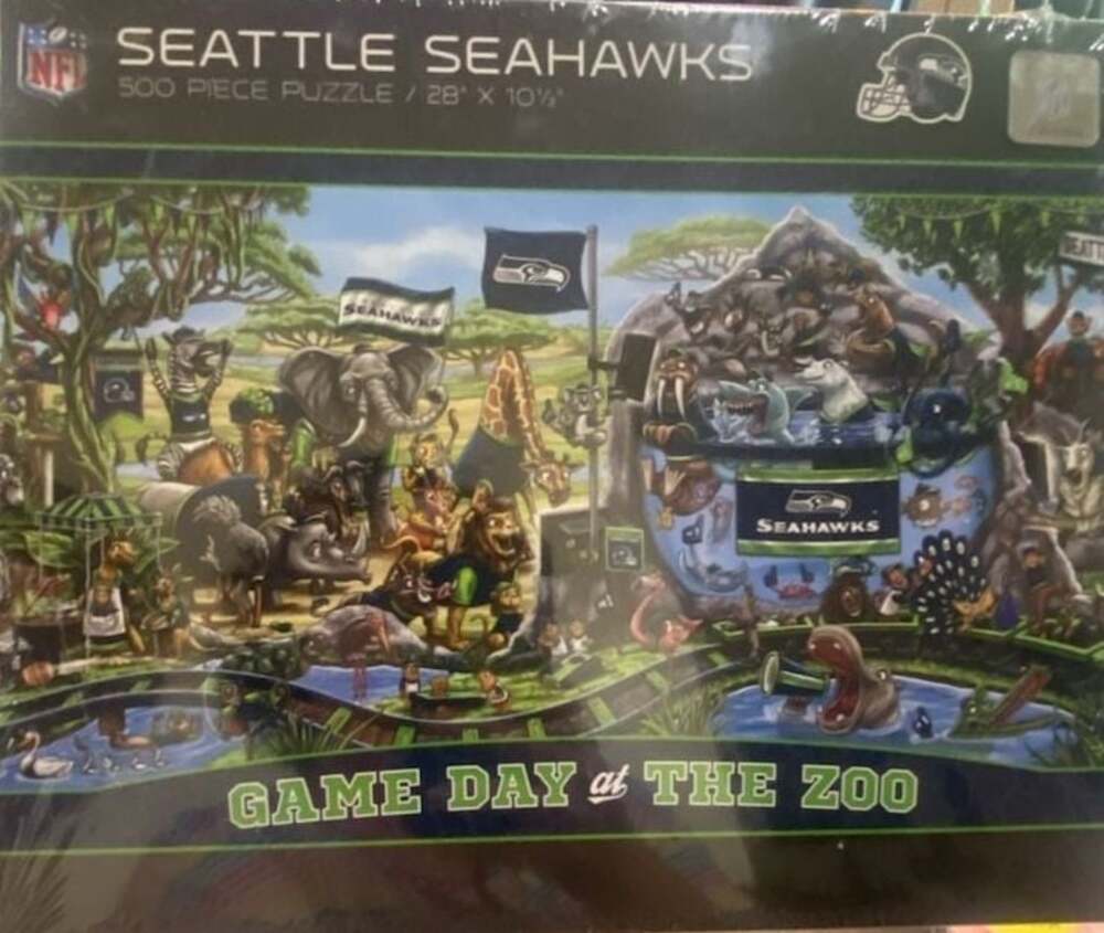 YouTheFan NFL Seattle Seahawks Game Day at the Zoo 500-Piece Puzzle